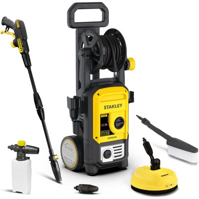 Stanley Hidrolimpiadora Sxpw24hp De Alta Presión Para Coches Y Exteriores Del Hogar, Con Patio Cleaner Y Cepillo Fijo (170 Bar, 480 L/h, 2400 W) Modelo 2026 Stanley Hidrolimpiadora Sxpw24hp De Alta Presión Para Coches Y Exteriores Del Hogar, Con Patio Cleaner Y Cepillo Fijo (170 Bar, 480 L/h, 2400 W) Modelo 2026