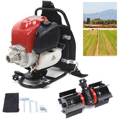 GOJOY Desbrozadora De Gasolina 3 En 1 (tipo Mochila, Motor De 4 Tiempos, 52 Cc) Con Accesorios De Cultivador, Motoazada Y Cortasetos Para Deshierbe, Cosecha Y Labranza. GOJOY Desbrozadora De Gasolina 3 En 1 (tipo Mochila, Motor De 4 Tiempos, 52 Cc) Con Accesorios De Cultivador, Motoazada Y Cortasetos Para Deshierbe, Cosecha Y Labranza.