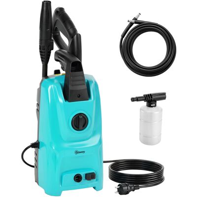 JHY DESIGN Hidrolimpiadora De Alta Presión De 1500 W Con Boquilla Ajustable Y Kit De Limpieza, 20,5 X 19 X 40,4 Cm, Azul. JHY DESIGN Hidrolimpiadora De Alta Presión De 1500 W Con Boquilla Ajustable Y Kit De Limpieza, 20,5 X 19 X 40,4 Cm, Azul.