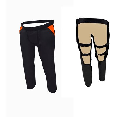 GENERICO Pattones - Zahon Anticorte Motosierra Clase 2 Gris Talla L GENERICO Pattones - Zahon Anticorte Motosierra Clase 2 Gris Talla L