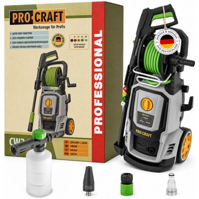 Limpiadora De Alta Presión De Agua Fría Procraft Cw2.0/160, 2.000 Vatios, 160 Bar, 7,5 L/min + Accesorios - Temperatura Máxima Del Agua: 40 °c Limpiadora De Alta Presión De Agua Fría Procraft Cw2.0/160, 2.000 Vatios, 160 Bar, 7,5 L/min + Accesorios - Temperatura Máxima Del Agua: 40 °c