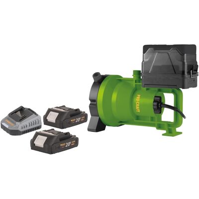 Bomba Sumergible Con Batería Procraft Cpn21bb 20 V 3200 L/h + 2 Baterías De 2,0 Ah + Cargador Bomba Sumergible Con Batería Procraft Cpn21bb 20 V 3200 L/h + 2 Baterías De 2,0 Ah + Cargador
