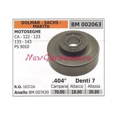 Piñón Dolmar Motor Motosierra Ca 122 123 133 143 .404' Dientes 7 002063 Piñón Dolmar Motor Motosierra Ca 122 123 133 143 .404' Dientes 7 002063