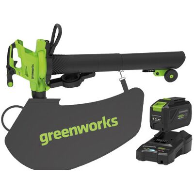 Greenworks GD48BVIIK4 - Aspiradora y soplador a batería 48V Greenworks GD48BVIIK4 - Aspiradora y soplador a batería 48V