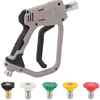 OEM Pistola De Lavado A Alta Presión De 4000 Psi Con 5 Boquillas, Interfaz De Conexión Rápida M22, Adaptador Karcher K1-k7, Compatible Con Kit De Limpieza De Automóviles - Otro OEM Pistola De Lavado A Alta Presión De 4000 Psi Con 5 Boquillas, Interfaz De Conexión Rápida M22, Adaptador Karcher K1-k7, Compatible Con Kit De Limpieza De Automóviles - Otro