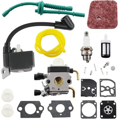 OEM Carburador, Bobina De Encendido, Bujía Y Filtro De Aire Mchnic Para Motosierras Stihl Fs38, Fs45, Fs46, Fs55, Fs55c, Fs55r, Fs55rc, Fc55, Hl45, Hs45, Km55 Y Km55r (números De Pieza 4140 120 0619 Y 414 OEM Carburador, Bobina De Encendido, Bujía Y Filtro De Aire Mchnic Para Motosierras Stihl Fs38, Fs45, Fs46, Fs55, Fs55c, Fs55r, Fs55rc, Fc55, Hl45, Hs45, Km55 Y Km55r (números De Pieza 4140 120 0619 Y 414