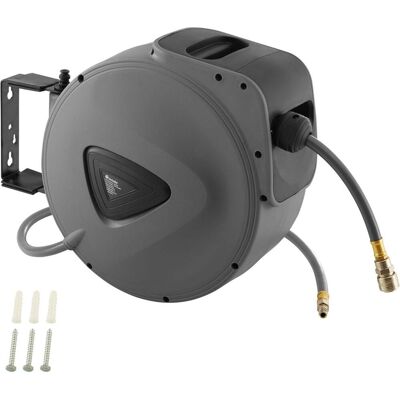 HELLOSHOP26 Enrollador Automático De Manguera De Aire Comprimido De 20 M Con Conector Rápido 080000257 HELLOSHOP26 Enrollador Automático De Manguera De Aire Comprimido De 20 M Con Conector Rápido 080000257