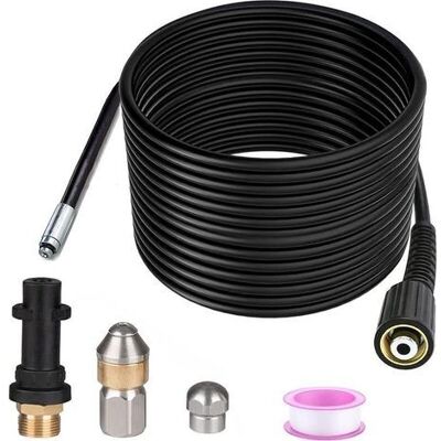 BARKBUSTERS 15m Déboucheur Canalisation Pour Karcher Nettoyeur Haute Pression Déboucheur Canalisation Professionnel Compatible K2-k7/hd/hds 180bar 60c° BARKBUSTERS 15m Déboucheur Canalisation Pour Karcher Nettoyeur Haute Pression Déboucheur Canalisation Professionnel Compatible K2-k7/hd/hds 180bar 60c°