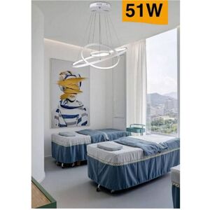 Lámpara de Colgante LED de Forma de Planeta Blanco - Moderna y Ajustable Lámpara de Colgante LED de Forma de Planeta Blanco - Moderna y Ajustable