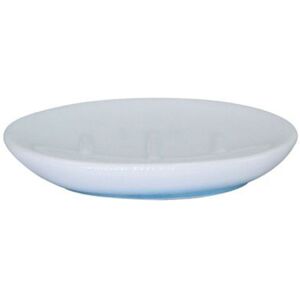 TRADE SHOP TRAESIO Trade Shop - Piatto Piattino Portasapone Saponetta Bagno Ceramica Bianco Azzurro Arredo 59912 - TRADE SHOP TRAESIO Trade Shop - Piatto Piattino Portasapone Saponetta Bagno Ceramica Bianco Azzurro Arredo 59912 -