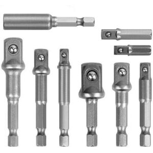TRADE SHOP TRAESIO Trade Shop - Set 9 Pz Adattatories For Bussola 1/4" 3/8" 1/2" Per Avvitatore Trapano Sdy-96032 - TRADE SHOP TRAESIO Trade Shop - Set 9 Pz Adattatories For Bussola 1/4" 3/8" 1/2" Per Avvitatore Trapano Sdy-96032 -