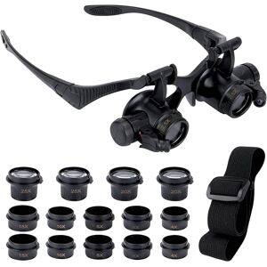 OEM Lupa Manos Libres – 2 Led + 8 Lentes (de 2,5x A 25x) – Para Reparar Joyas Y Relojes OEM Lupa Manos Libres – 2 Led + 8 Lentes (de 2,5x A 25x) – Para Reparar Joyas Y Relojes