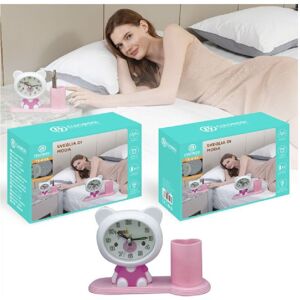 TRADE SHOP TRAESIO Trade Shop - Orologio Analogico Sveglia A Forma Di Orsacchiotto Con Portapenne Tavolo Tx-9123 - TRADE SHOP TRAESIO Trade Shop - Orologio Analogico Sveglia A Forma Di Orsacchiotto Con Portapenne Tavolo Tx-9123 -