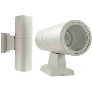 Trade Shop Traesio - Trade Shop - Applique Faretto Plafoniera Doppio Faretto Fascio Tondo Grigio Tubo Alluminio - Trade Shop Traesio - Trade Shop - Applique Faretto Plafoniera Doppio Faretto Fascio Tondo Grigio Tubo Alluminio -