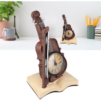 OEM Reloj De Resina Vintage Con Forma De Violín Y Libro De Música, Modelo Decorativo De Violín, Colgante De Escritorio De Diseño Retro, Regalo Para Profesores O Estudiantes De Música (15x11x24,5 Cm). OEM Reloj De Resina Vintage Con Forma De Violín Y Libro De Música, Modelo Decorativo De Violín, Colgante De Escritorio De Diseño Retro, Regalo Para Profesores O Estudiantes De Música (15x11x24,5 Cm).
