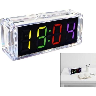 OEM Reloj Digital Led De Cuatro Dígitos Para Armar, Kit De Soldadura Electrónica, Con Pantalla Rgb, Formato De 12/24 Horas, Alarma, Cronómetro Y Temporizador De Cuenta Regresiva, Kit Educativo. OEM Reloj Digital Led De Cuatro Dígitos Para Armar, Kit De Soldadura Electrónica, Con Pantalla Rgb, Formato De 12/24 Horas, Alarma, Cronómetro Y Temporizador De Cuenta Regresiva, Kit Educativo.