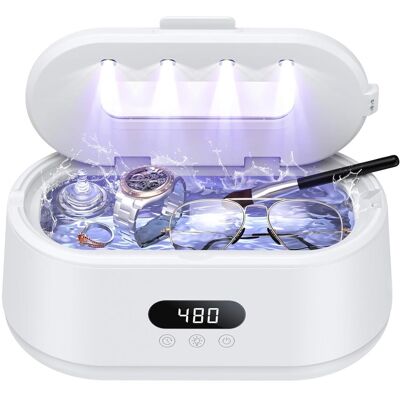 OEM Limpiador Ultrasónico De Joyas, 50 Khz, Dos Modos De Funcionamiento Y Pantalla Led, 5 Modos De Limpieza, Limpiador Sónico De 24 W Para Joyas, Gafas, Relojes, Anillos Y Correas De Reloj (blanco). OEM Limpiador Ultrasónico De Joyas, 50 Khz, Dos Modos De Funcionamiento Y Pantalla Led, 5 Modos De Limpieza, Limpiador Sónico De 24 W Para Joyas, Gafas, Relojes, Anillos Y Correas De Reloj (blanco).