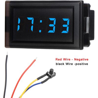 OEM Adecuado Para Relojes Digitales Led De Coche, Dc4.5-30v, Resistente Al Agua Y Al Polvo, Temporizador Electrónico Azul. OEM Adecuado Para Relojes Digitales Led De Coche, Dc4.5-30v, Resistente Al Agua Y Al Polvo, Temporizador Electrónico Azul.