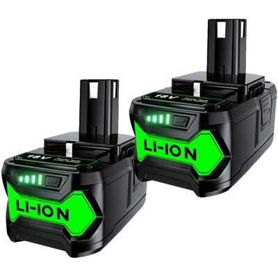 OEM Batería De Repuesto De 6000 Mah, 18 V De Iones De Litio, Compatible Con Ryobi P108 Y Más. OEM Batería De Repuesto De 6000 Mah, 18 V De Iones De Litio, Compatible Con Ryobi P108 Y Más.