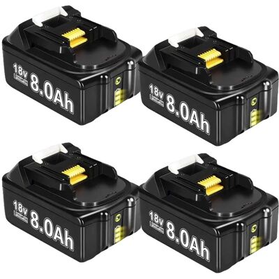 OEM Batería De 8000 Mah De Capacidad, Compatible Con Varias Series De Herramientas, Paquete De 4 Baterías De 8000 Mah. OEM Batería De 8000 Mah De Capacidad, Compatible Con Varias Series De Herramientas, Paquete De 4 Baterías De 8000 Mah.