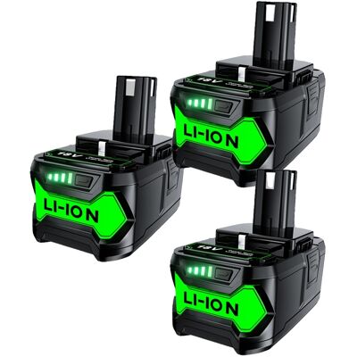 OEM Batería De Iones De Litio, Capacidad De 6000 Mah, Compatible Con Ryobi P108. OEM Batería De Iones De Litio, Capacidad De 6000 Mah, Compatible Con Ryobi P108.