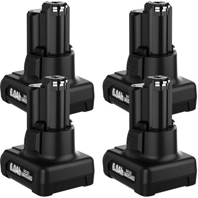 OEM Batería Recargable, Capacidad De 6000 Mah, Compatible Con Múltiples Herramientas, Paquete De 4 Baterías De 6000 Mah. OEM Batería Recargable, Capacidad De 6000 Mah, Compatible Con Múltiples Herramientas, Paquete De 4 Baterías De 6000 Mah.