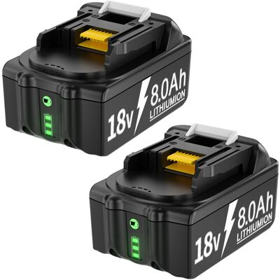 OEM Batería De 8000 Mah De Capacidad, Compatible Con Varias Series De Herramientas, Paquete De 2 Baterías De 8000 Mah. OEM Batería De 8000 Mah De Capacidad, Compatible Con Varias Series De Herramientas, Paquete De 2 Baterías De 8000 Mah.
