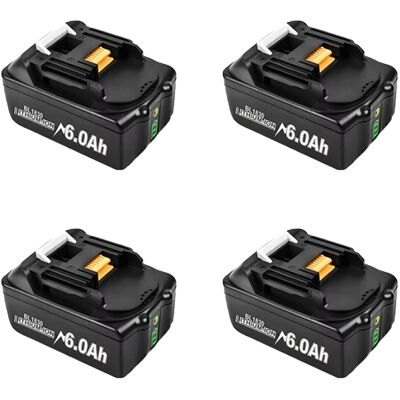 OEM Batería De Repuesto, Capacidad De 6000 Mah, Compatible Con Múltiples Herramientas, 4 Baterías OEM Batería De Repuesto, Capacidad De 6000 Mah, Compatible Con Múltiples Herramientas, 4 Baterías