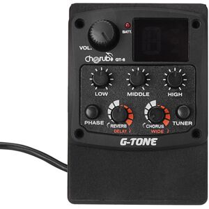 OEM Preamplificador Para Guitarra Acústica Cherub Gt-6 Con Pastilla Piezoeléctrica, Ecualizador De 3 Bandas, Afinador Lcd Y Efectos De Reverberación/retardo/coro. OEM Preamplificador Para Guitarra Acústica Cherub Gt-6 Con Pastilla Piezoeléctrica, Ecualizador De 3 Bandas, Afinador Lcd Y Efectos De Reverberación/retardo/coro.