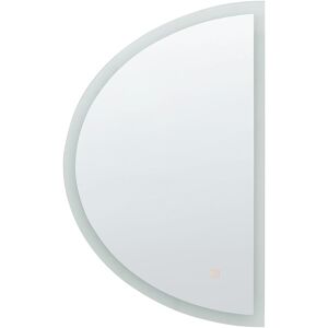 Espejo de Pared LED Beliani Beizons - 80cm Plata Espejo de Baño Espejo de Pared LED Beliani Beizons - 80cm Plata Espejo de Baño