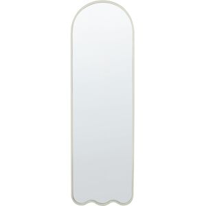 Espejo de pared Beliani Blanco Hierro Vidrio 45 x 145 cm Forma irregular Decoración moderna minimalista Espejo de pared Espejo de pared Beliani Blanco Hierro Vidrio 45 x 145 cm Forma irregular Decoración moderna minimalista Espejo de pared