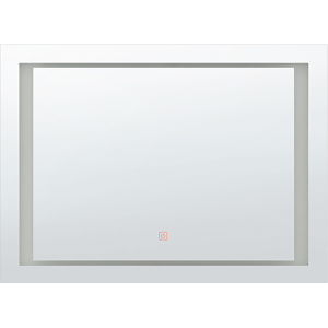 Espejo LED de Pared Beliani - Espejo de Baño - Plata Espejo LED de Pared Beliani - Espejo de Baño - Plata