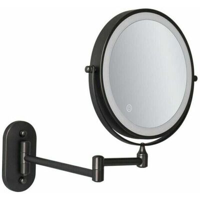 OEM Espejo De Pared Led De 8'' Recargable Por Usb Con Aumento 1x/5x, Negro OEM Espejo De Pared Led De 8'' Recargable Por Usb Con Aumento 1x/5x, Negro