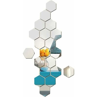 Minkurow 24 Piezas Espejo Hexagonal, Espejos Acrílicos Hexagonales Espejo Hexagonal Acrílico Espejos Acrílicos Plateados Adhesivo De Pared Autoadhesivo Espejo Hexagonal Adhesivo De Pared Espejos, Para Minkurow 24 Piezas Espejo Hexagonal, Espejos Acrílicos Hexagonales Espejo Hexagonal Acrílico Espejos Acrílicos Plateados Adhesivo De Pared Autoadhesivo Espejo Hexagonal Adhesivo De Pared Espejos, Para