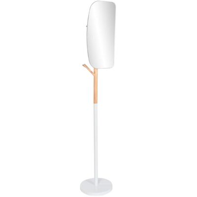 Fijalo - Perchero Madera Metal 33x33x185 Espejo Blanco Pp208577 Fijalo - Perchero Madera Metal 33x33x185 Espejo Blanco Pp208577