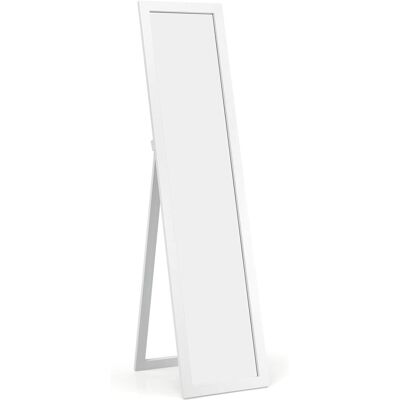 COSTWAY - Full-Length Mirror - 155 x 37 cm - White - Mirror COSTWAY - Full-Length Mirror - 155 x 37 cm - White - Mirror