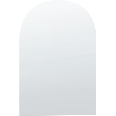 BELIANI Espejo De Pared De Vidrio Plateado 50 X 75 Cm Sin Marco Forma Arqueada Annecy BELIANI Espejo De Pared De Vidrio Plateado 50 X 75 Cm Sin Marco Forma Arqueada Annecy
