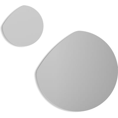 HERDASA - Luna - Negro - MDF - Conjunto de espejos HERDASA - Luna - Negro - MDF - Conjunto de espejos