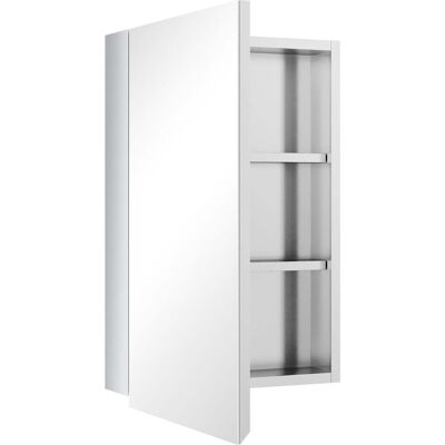 HELLOSHOP26 Armario De Pared Con Espejo Para Baño 39 X 12 X 60 Cm Ahorra Espacio 2 Estantes Contemporáneo De Acero Inoxidable Plateado 210001935 HELLOSHOP26 Armario De Pared Con Espejo Para Baño 39 X 12 X 60 Cm Ahorra Espacio 2 Estantes Contemporáneo De Acero Inoxidable Plateado 210001935