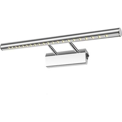 OEM Lámpara Led Para Espejo De Baño (5 W),resistente Al Agua Ip44,ajustable 180°,acero Inoxidable,ideal Para Armarios Decorativos,40 Cm (6000 K) OEM Lámpara Led Para Espejo De Baño (5 W),resistente Al Agua Ip44,ajustable 180°,acero Inoxidable,ideal Para Armarios Decorativos,40 Cm (6000 K)