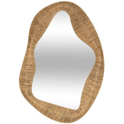 Espejo Sanoa Ovalado, 4,5 X 96,5 Cm, Color Beige - Atmosphera Créateur D'Intérieur Espejo Sanoa Ovalado, 4,5 X 96,5 Cm, Color Beige - Atmosphera Créateur D'Intérieur