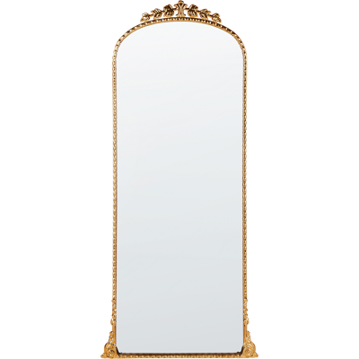 BELIANI Espejo Decorativo De Pared Estilo Glamour Decoración Colgante 51x 114 Cm Dorado Livry BELIANI Espejo Decorativo De Pared Estilo Glamour Decoración Colgante 51x 114 Cm Dorado Livry