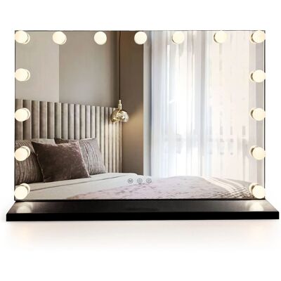 Espejo Rea Hollywood Led Black Espejo Rea Hollywood Led Black