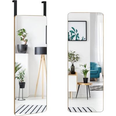 Costway - Espejo Rectangular Montado A La Pared Con Estructura De Bambú Espejo Moderno Para Colgar Con 2 Ganchos (100 X 35 Cm) Costway - Espejo Rectangular Montado A La Pared Con Estructura De Bambú Espejo Moderno Para Colgar Con 2 Ganchos (100 X 35 Cm)