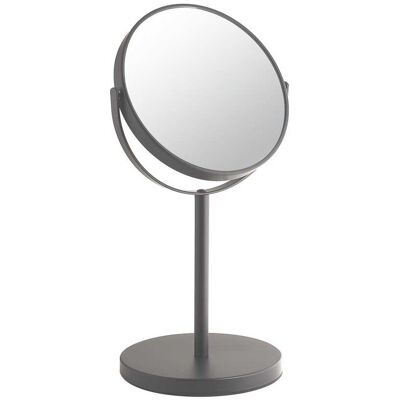 KIAMAMI VALENTINA Espejo De Aumento Bifacial 5x De Sobremesa Gun Metal Anna KIAMAMI VALENTINA Espejo De Aumento Bifacial 5x De Sobremesa Gun Metal Anna