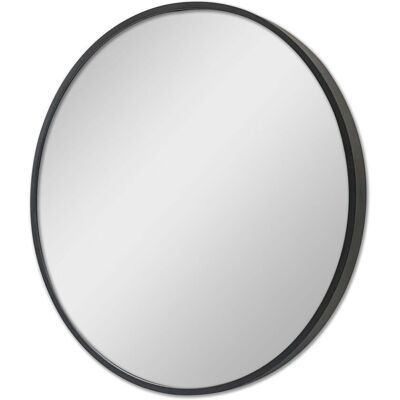HELLOSHOP26 Miroir mural modugno rond diamètre 60 cm noir - Espejo HELLOSHOP26 Miroir mural modugno rond diamètre 60 cm noir - Espejo