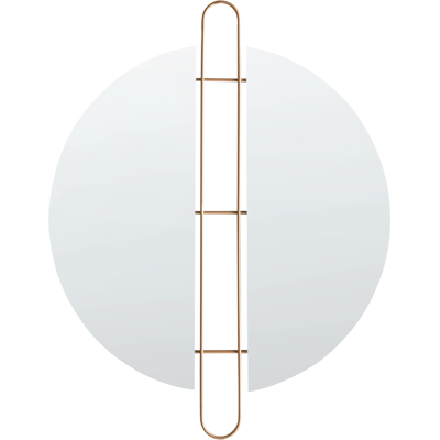 BELIANI Espejo De Pared Metal Dorado Hierro Ø 52 Cm Pieza Decorativa Glamour Minimalista Attin BELIANI Espejo De Pared Metal Dorado Hierro Ø 52 Cm Pieza Decorativa Glamour Minimalista Attin