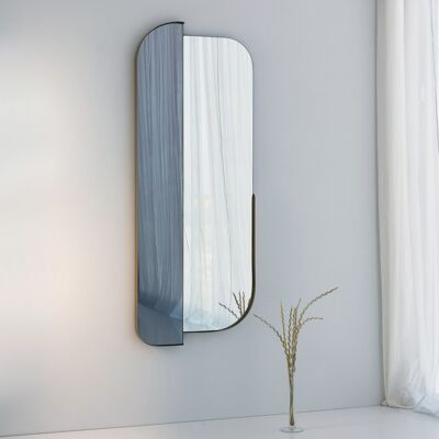 DMORA Espejo Gavirate, Forma Rectangular, Tipo De Pared, Estructura Transparente, 60x130 Cm, Oro DMORA Espejo Gavirate, Forma Rectangular, Tipo De Pared, Estructura Transparente, 60x130 Cm, Oro