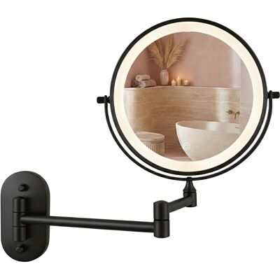 Espejo Rea Glow Black Led Espejo Rea Glow Black Led