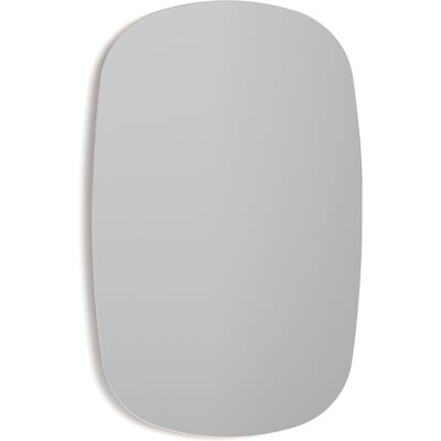 HERDASA Espejo De Pared En Líneas Curvadas, De La Colección Eclipse, Fabricado En Mdf Lacado En Color Mostaza. HERDASA Espejo De Pared En Líneas Curvadas, De La Colección Eclipse, Fabricado En Mdf Lacado En Color Mostaza.